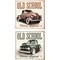 Old School Vintage Trucks by Mollie B. 14" x 14" Canvas Wall Art (Set of 2)